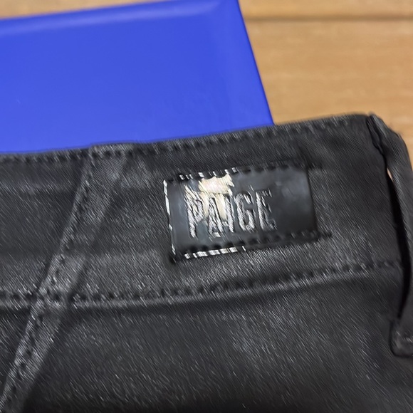 Paige coated , black denim pants - Picture 6 of 8